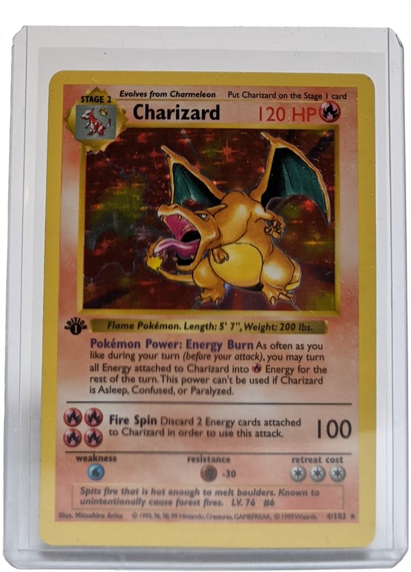 1st Edition Shadowless Charizard 1999 Base Set Shadowless 1st Edition #4